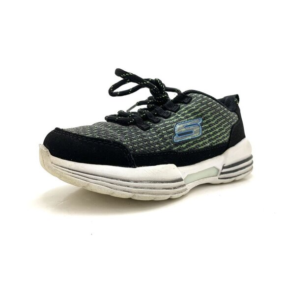 Skechers Unisex Kids Luminators Light Up Sneakers Size 12 Black Lime SN 90730L - Picture 4 of 12